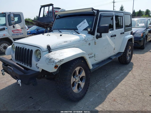 45637788 :رقم المزاد ، 1C4BJWEG3GL193624 vin ، 2016 Jeep Wrangler Unlimited Sahara مزاد بيع