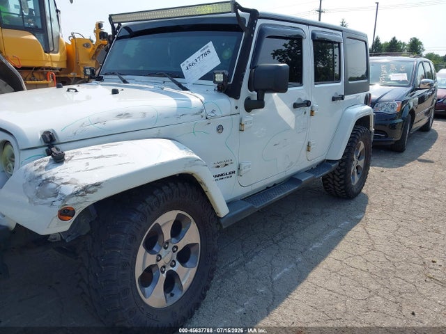 45637788 :رقم المزاد ، 1C4BJWEG3GL193624 vin ، 2016 Jeep Wrangler Unlimited Sahara مزاد بيع