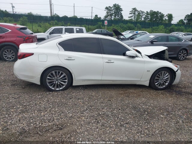 2019 Infiniti Q50 3.0t Luxe მანქანა იყიდება აუქციონზე, vin: JN1EV7AR0KM551847, აუქციონის ნომერი: 45638022
