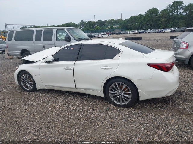 2019 Infiniti Q50 3.0t Luxe მანქანა იყიდება აუქციონზე, vin: JN1EV7AR0KM551847, აუქციონის ნომერი: 45638022