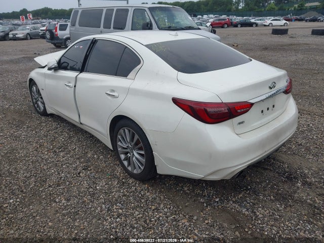2019 Infiniti Q50 3.0t Luxe მანქანა იყიდება აუქციონზე, vin: JN1EV7AR0KM551847, აუქციონის ნომერი: 45638022