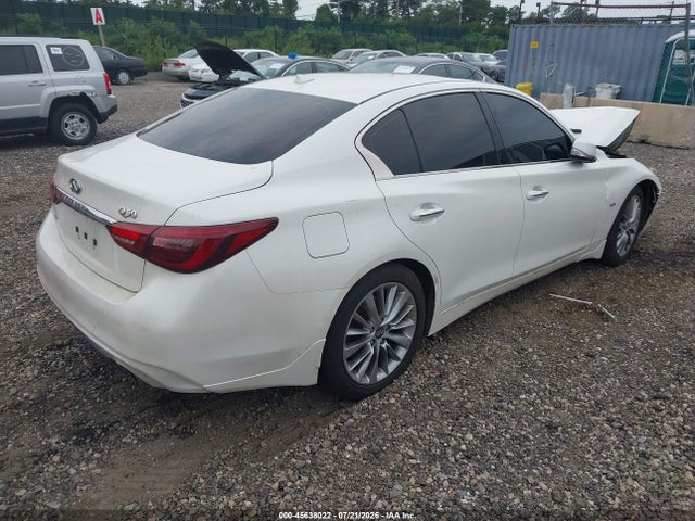 2019 Infiniti Q50 3.0t Luxe მანქანა იყიდება აუქციონზე, vin: JN1EV7AR0KM551847, აუქციონის ნომერი: 45638022