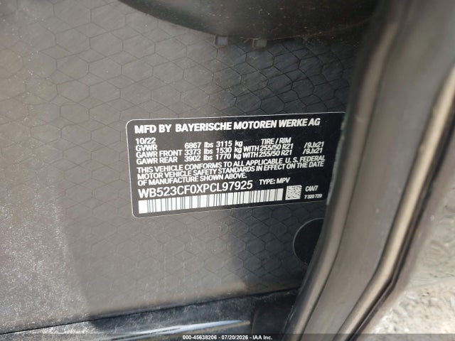 BMW Ix Xdrive50 2023 WB523CF0XPCL97925 Image 9