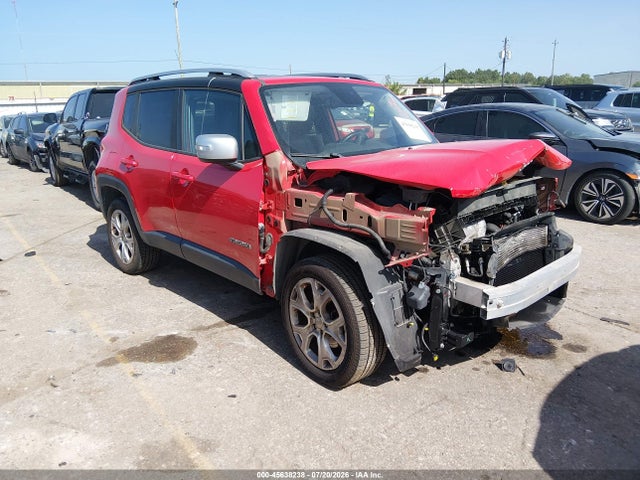 Продаж на аукціоні авто 2016 Jeep Renegade Limited, vin: ZACCJBDT2GPC69759, номер лоту: 45638238