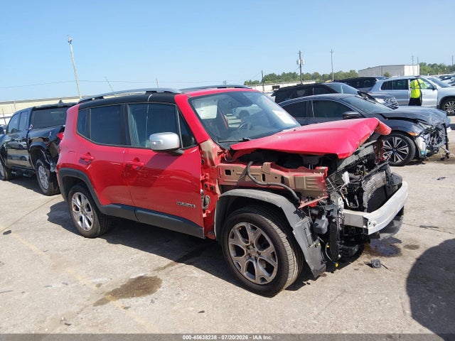 2016 Jeep Renegade Limited მანქანა იყიდება აუქციონზე, vin: ZACCJBDT2GPC69759, აუქციონის ნომერი: 45638238