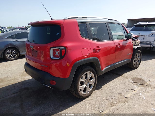 2016 Jeep Renegade Limited მანქანა იყიდება აუქციონზე, vin: ZACCJBDT2GPC69759, აუქციონის ნომერი: 45638238