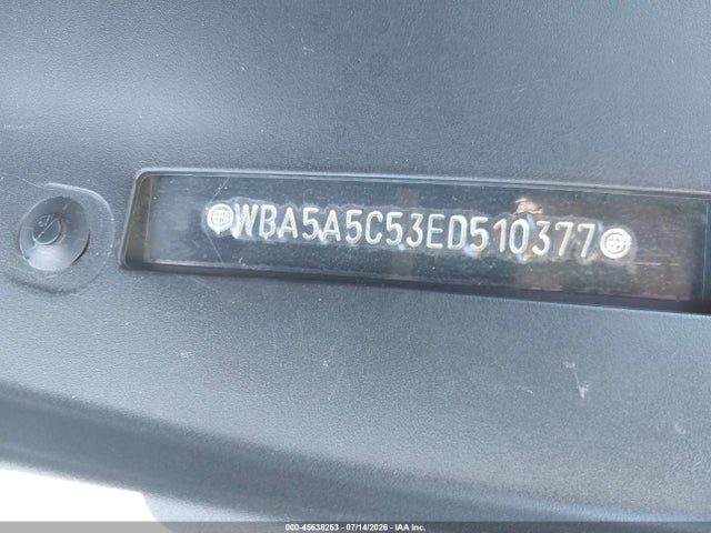 45638253 :رقم المزاد ، WBA5A5C53ED510377 vin ، 2014 Bmw 528i مزاد بيع
