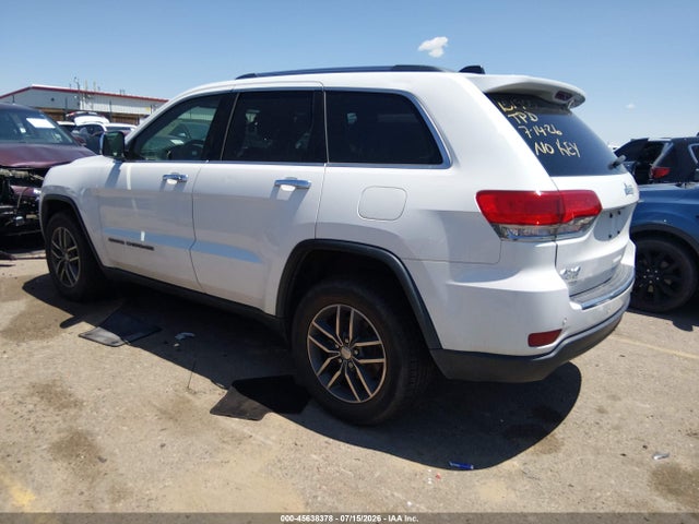 Aukcja sprzedaży 2017 Jeep Grand Cherokee Limited, vin: 1C4RJFBG9HC877100, numer aukcji: 45638378