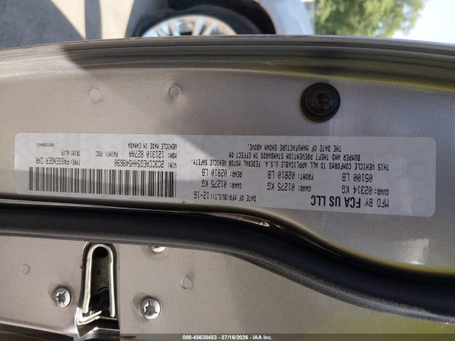 Aukcja sprzedaży 2017 Chrysler 300c, vin: 2C3CCAEG5HH549690, numer aukcji: 45638453