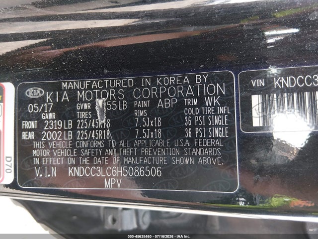 KIA NIRO EX 2017 KNDCC3LC6H5086506 Image 9