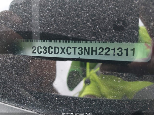 45638466 :رقم المزاد ، 2C3CDXCT3NH221311 vin ، 2022 Dodge Charger R/t مزاد بيع