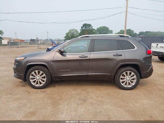 45638732 :رقم المزاد ، 1C4PJMJX0JD594243 vin ، 2018 Jeep Cherokee Overland 4x4 مزاد بيع