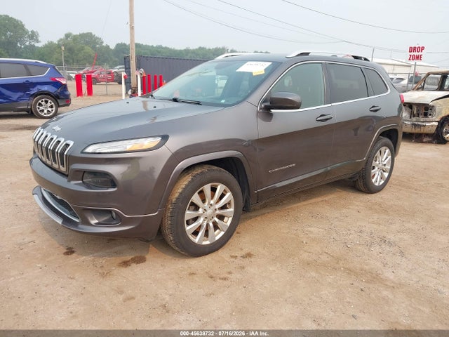 45638732 :رقم المزاد ، 1C4PJMJX0JD594243 vin ، 2018 Jeep Cherokee Overland 4x4 مزاد بيع