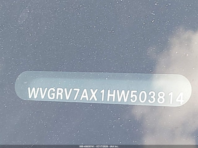 Продажа на аукционе авто 2017 Volkswagen Tiguan 2.0t Wolfsburg Edition, vin: WVGRV7AX1HW503814, номер лота: 45638741