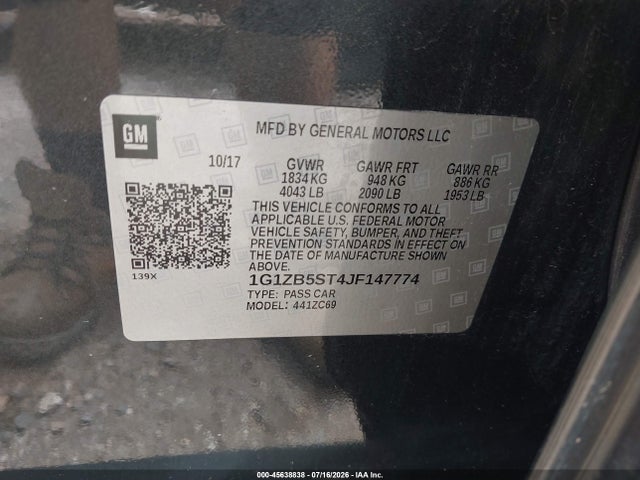 Chevrolet Malibu 1ls 2018 1G1ZB5ST4JF147774 Image 9