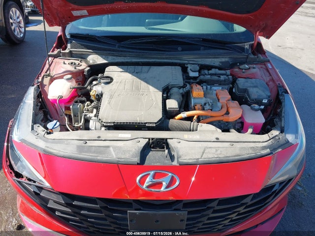 KMHLM4AJ6NU030888 Hyundai Elantra Hybrid Blue