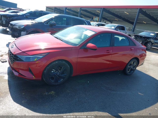 KMHLM4AJ6NU030888 Hyundai Elantra Hybrid Blue