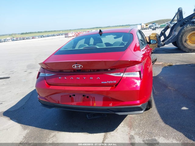 KMHLM4AJ6NU030888 Hyundai Elantra Hybrid Blue