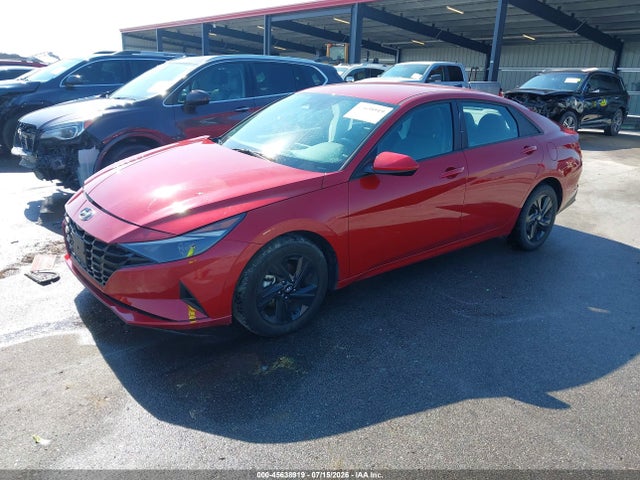 KMHLM4AJ6NU030888 Hyundai Elantra Hybrid Blue