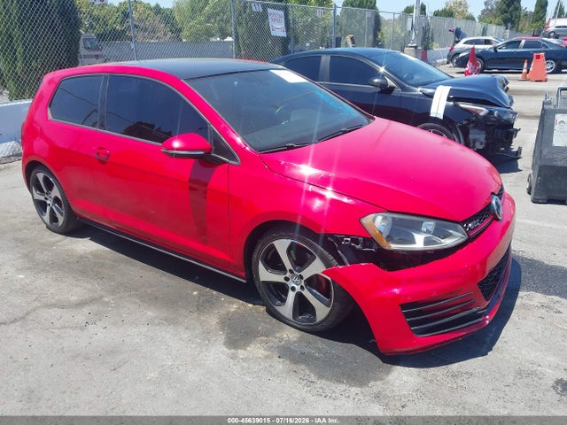 45639015 :رقم المزاد ، 3VWYT7AU9FM051102 vin ، 2015 Volkswagen Golf Gti 2.0t Se 2-door مزاد بيع