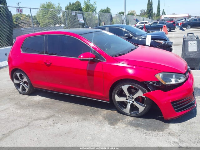 2015 Volkswagen Golf Gti 2.0t Se 2-door მანქანა იყიდება აუქციონზე, vin: 3VWYT7AU9FM051102, აუქციონის ნომერი: 45639015