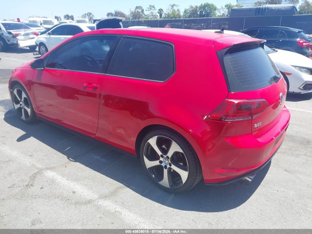 2015 Volkswagen Golf Gti 2.0t Se 2-door მანქანა იყიდება აუქციონზე, vin: 3VWYT7AU9FM051102, აუქციონის ნომერი: 45639015