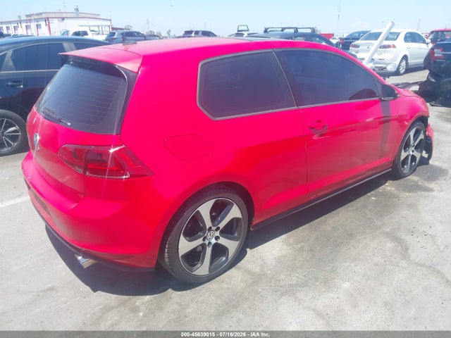 2015 Volkswagen Golf Gti 2.0t Se 2-door მანქანა იყიდება აუქციონზე, vin: 3VWYT7AU9FM051102, აუქციონის ნომერი: 45639015