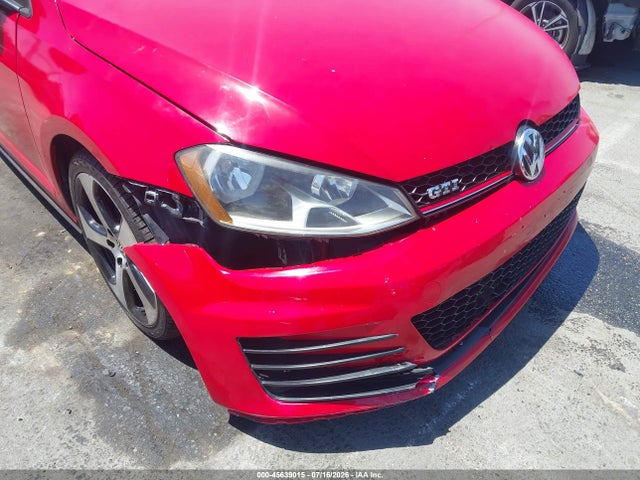2015 Volkswagen Golf Gti 2.0t Se 2-door მანქანა იყიდება აუქციონზე, vin: 3VWYT7AU9FM051102, აუქციონის ნომერი: 45639015