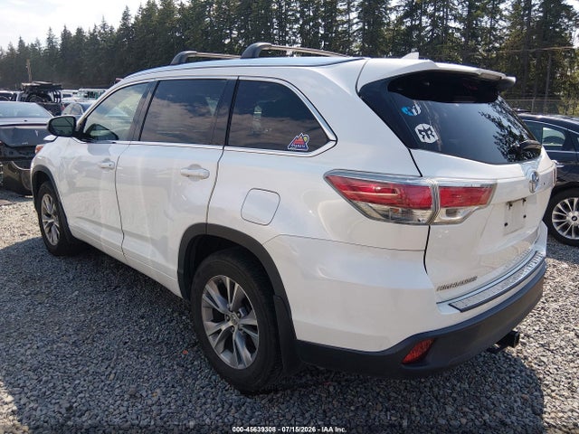 Toyota Highlander Xle V6 2015 5TDJKRFH6FS109634 Image 3