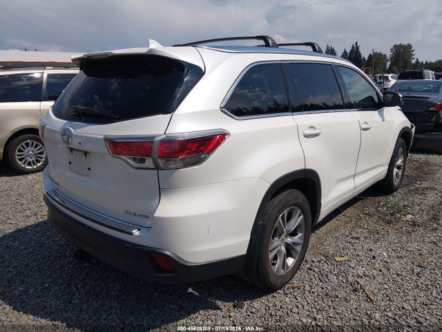 Toyota Highlander Xle V6 2015 5TDJKRFH6FS109634 Image 4
