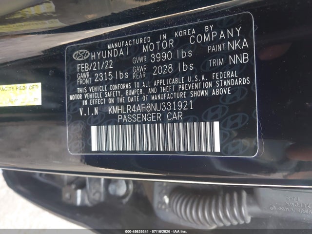 Продаж на аукціоні авто 2022 Hyundai Elantra N Line, vin: KMHLR4AF8NU331921, номер лоту: 45639341