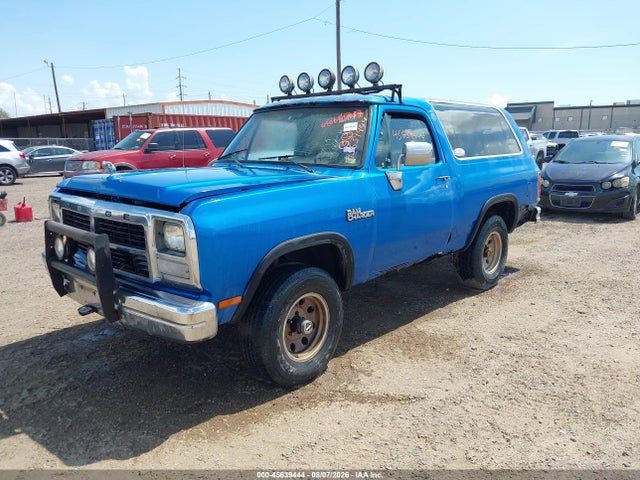 Aukcja sprzedaży 1992 Dodge Ramcharger Aw-150, vin: 3B4GM17Y1NM505664, numer aukcji: 45639444