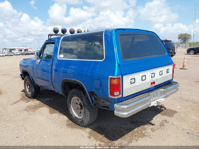 Aukcja sprzedaży 1992 Dodge Ramcharger Aw-150, vin: 3B4GM17Y1NM505664, numer aukcji: 45639444