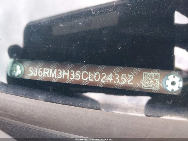 2012 Honda Cr-v Lx მანქანა იყიდება აუქციონზე, vin: 5J6RM3H35CL024352, აუქციონის ნომერი: 45639513