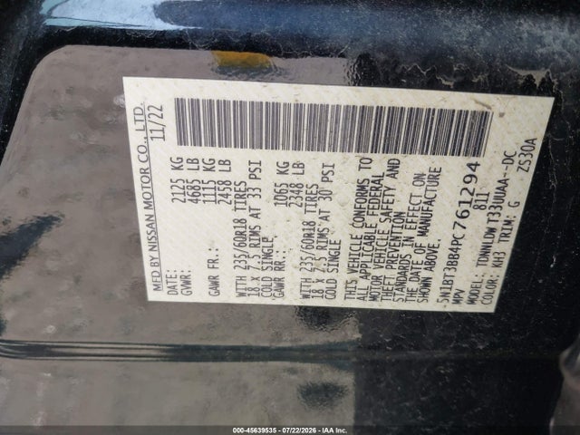 Продаж на аукціоні авто 2023 Nissan Rogue Sv Intelligent Awd, vin: 5N1BT3BB4PC761294, номер лоту: 45639535