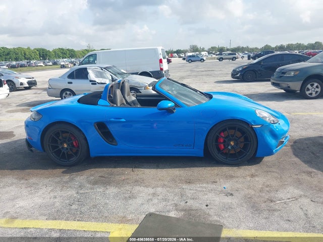 Auction sale of the 2023 Porsche 718 Boxster Gts 4.0, vin: WP0CD2A84PS216370, lot number: 45639558