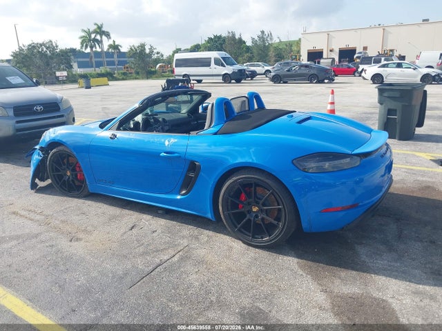 Auction sale of the 2023 Porsche 718 Boxster Gts 4.0, vin: WP0CD2A84PS216370, lot number: 45639558