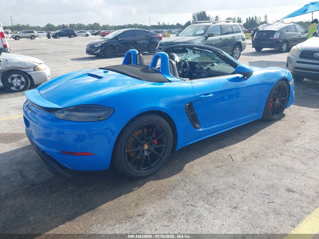 Auction sale of the 2023 Porsche 718 Boxster Gts 4.0, vin: WP0CD2A84PS216370, lot number: 45639558