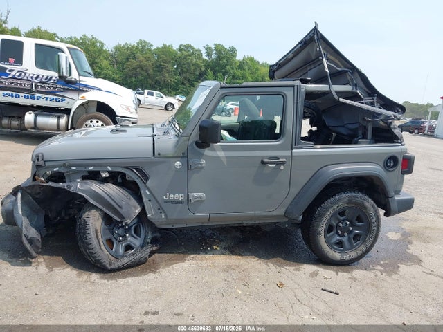 2020 Jeep Wrangler Sport 4x4 მანქანა იყიდება აუქციონზე, vin: 1C4GJXAG5LW189102, აუქციონის ნომერი: 45639683