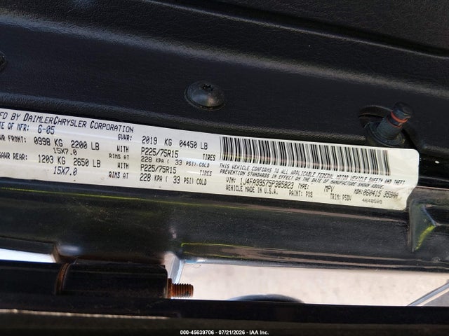 Aukcja sprzedaży 2005 Jeep Wrangler X, vin: 1J4FA39S75P385823, numer aukcji: 45639706