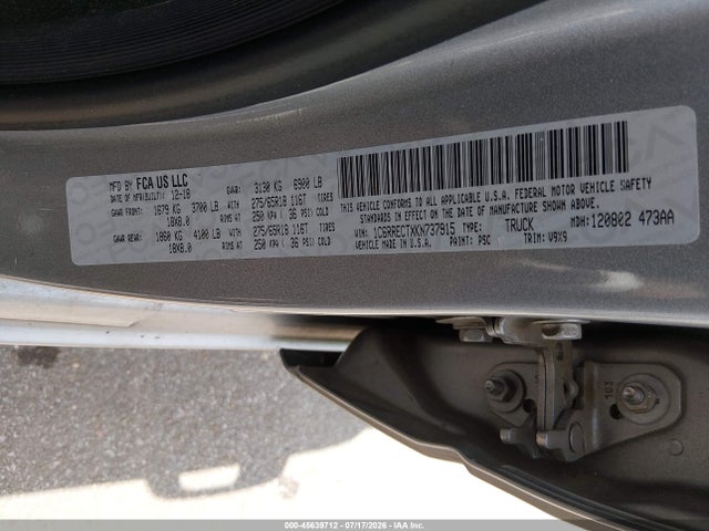 Продаж на аукціоні авто 2019 Ram 1500 Tradesman  4x2 6'4 Box, vin: 1C6RRECTXKN737915, номер лоту: 45639712