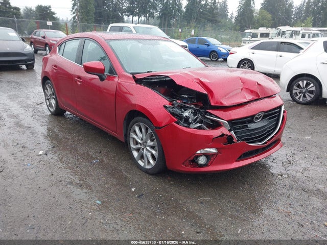 2014 Mazda Mazda3 S Grand Touring მანქანა იყიდება აუქციონზე, vin: JM1BM1M33E1102580, აუქციონის ნომერი: 45639730