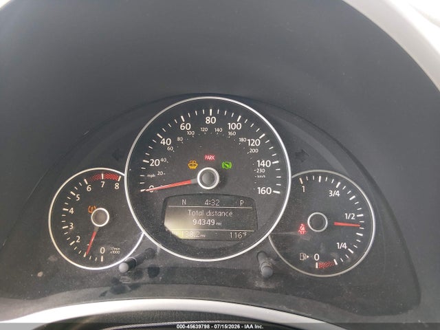 Aukcja sprzedaży 2012 Volkswagen Beetle 2.5l, vin: 3VWJP7AT1CM654232, numer aukcji: 45639798