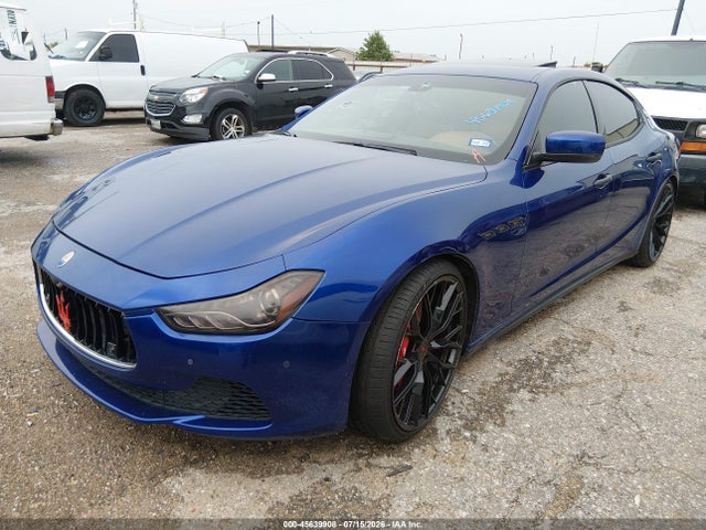 2015 Maserati Ghibli S Q4 მანქანა იყიდება აუქციონზე, vin: ZAM57RTA5F1150985, აუქციონის ნომერი: 45639908