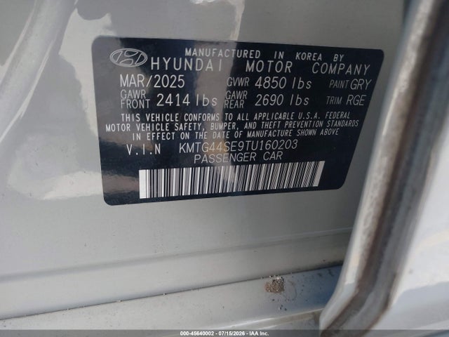Продажа на аукционе авто 2026 Genesis G70 3.3t Rwd Sport Prestige, vin: KMTG44SE9TU160203, номер лота: 45640002