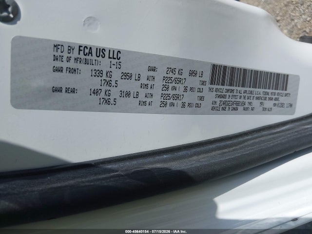 Dodge Grand Caravan R/t 2015 2C4RDGEGXFR681034 Image 9