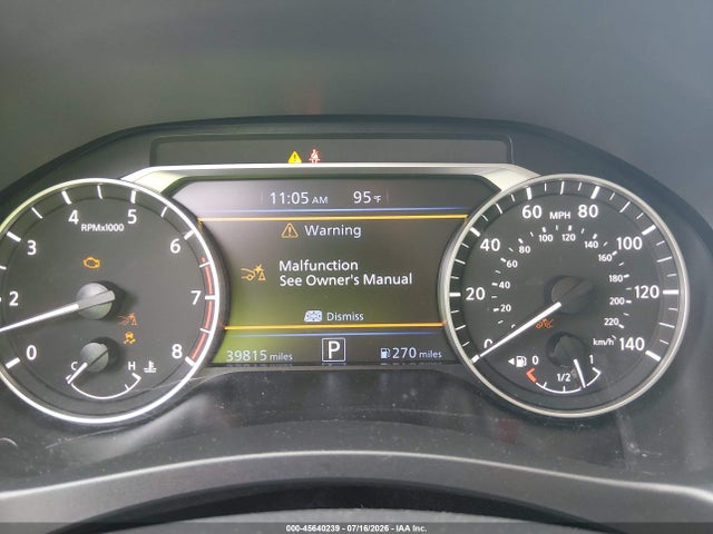 1N4BL4DV7SN302815 Nissan Altima Sv Fwd