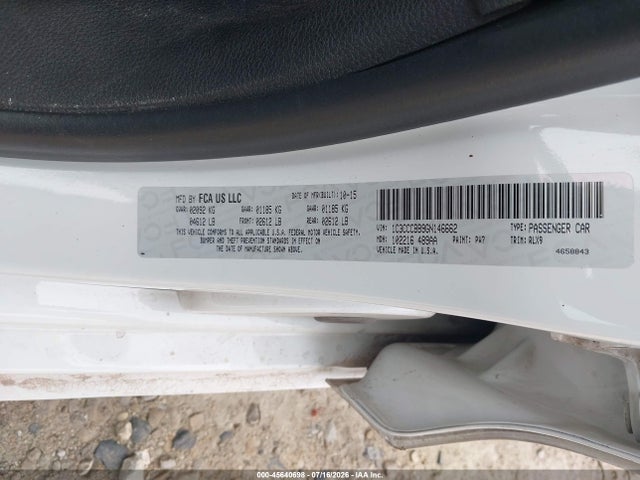 Продаж на аукціоні авто 2016 Chrysler 200 S, vin: 1C3CCCBB9GN146662, номер лоту: 45640698