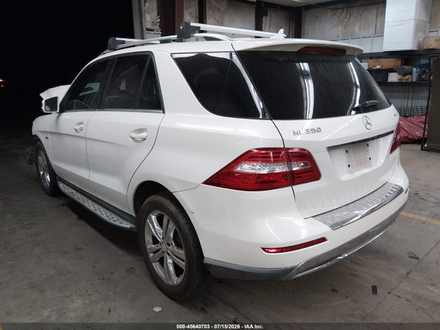 Продаж на аукціоні авто 2012 Mercedes-benz Ml 350 4matic, vin: 4JGDA5HB1CA046156, номер лоту: 45640703