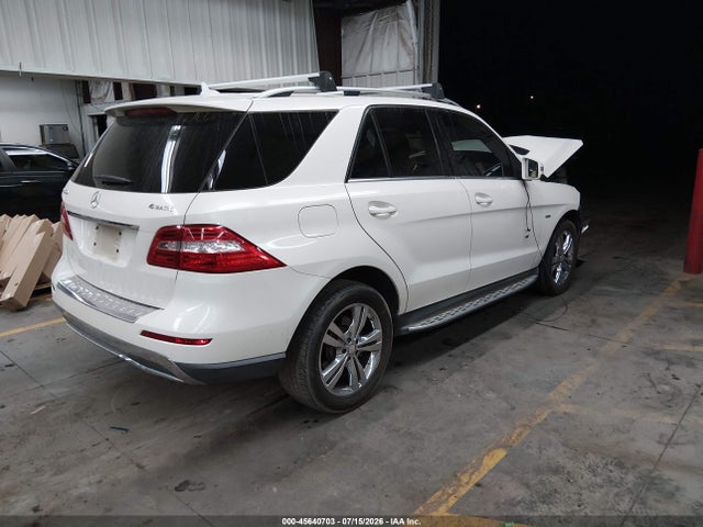 Продаж на аукціоні авто 2012 Mercedes-benz Ml 350 4matic, vin: 4JGDA5HB1CA046156, номер лоту: 45640703